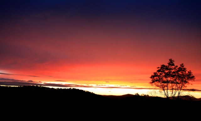 Sunset over Appalachia