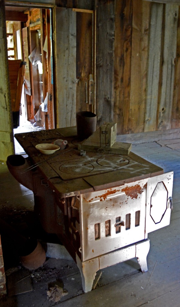 old wood stove
